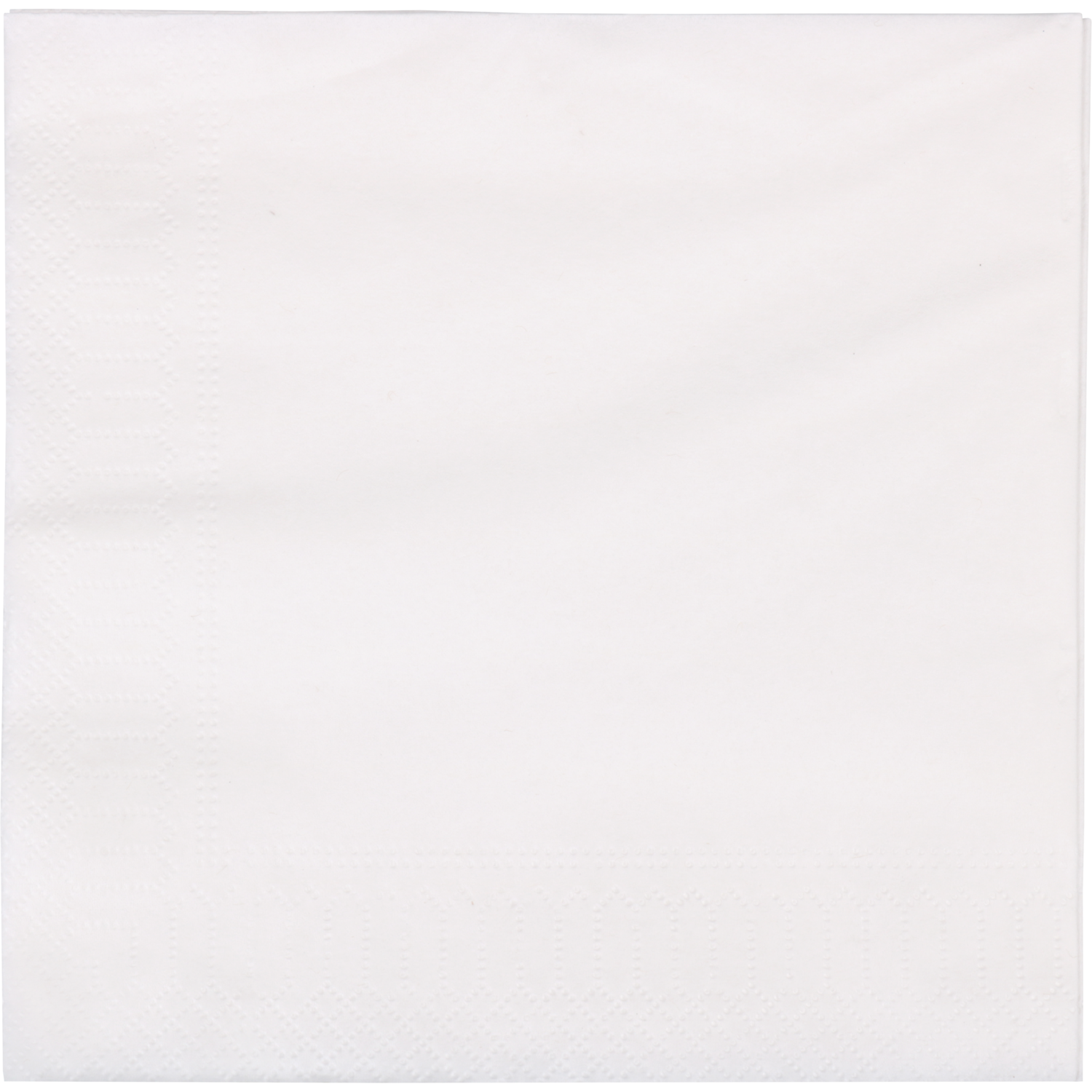 Servet, papier, 2-laags, 33x33cm, wit 1